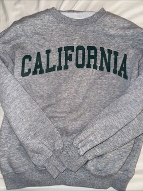 California Gray Crewneck Sweater